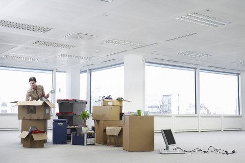 Modern shelving and filing units for office storage in Enfield
